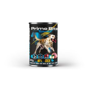 Prime Bite prémium kutyaeledel, kacsa cukkinivel, 400g