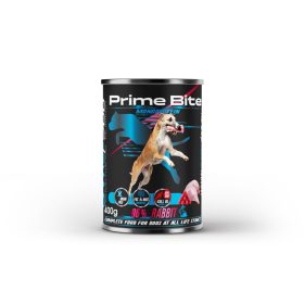 Prime Bite prémium kutyaeledel, nyúl málnával, 400g
