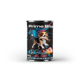   Prime Bite prémium kutyaeledel, pisztráng édesburgonyával, 400g