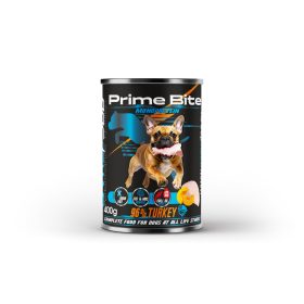 Prime Bite prémium kutyaeledel, pulyka tökkel, 400g