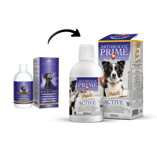 Arthrocol Rocky Pro - Mobility active, ízületvédő kutyáknak, 300ml